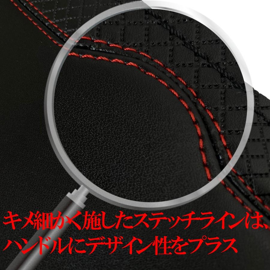 ハンドルカバー 編み込み式 ステアリングカバー 本革 編み込み 37cm