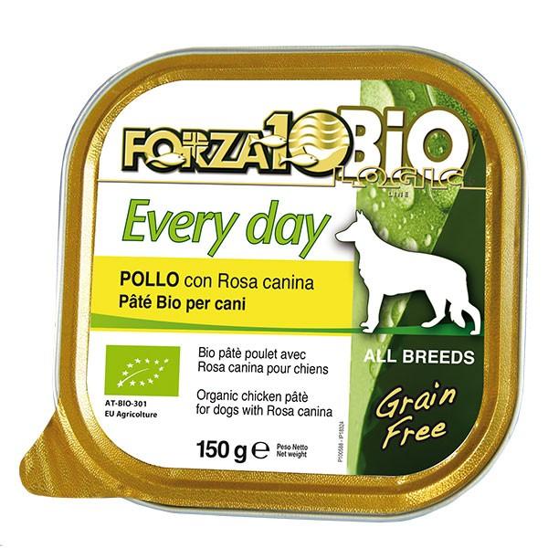 欠品中　フォルツァディエチ フォルツァ10 エブリディ ビオ チキン 1ケース150ｇ×12缶 FORZA10世界認証のオーガニック 有機 あすつく対応｜dog-k9