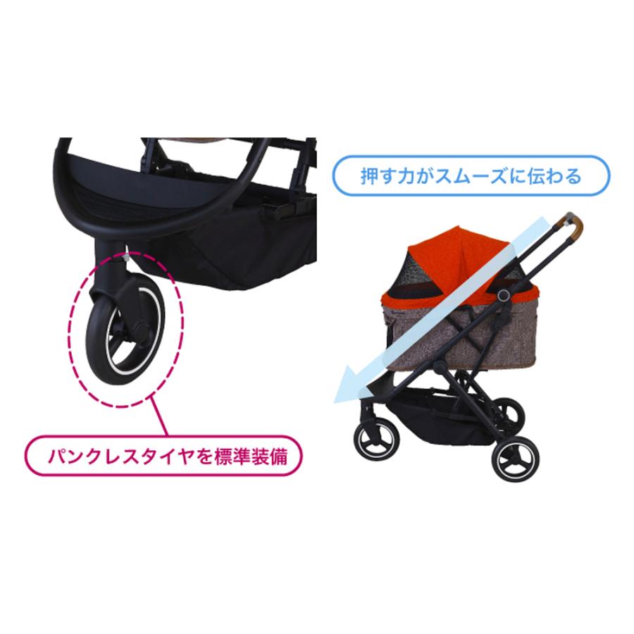 compet コンビ コムペット ルルテイル キラウエアレッド×グレージュ