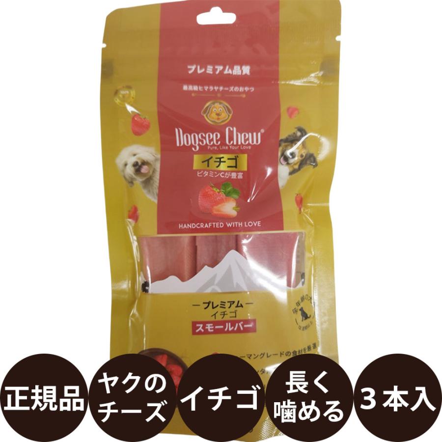 EVERES エヴァリス Dogsee Chew ドッグシーチュウ スモールバー イチゴ