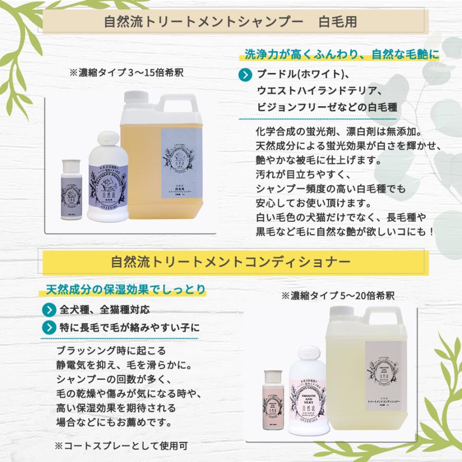 自然流　全犬種用トリートメントシャンプー&コンディショナーセット 自然流 全犬種用トリートメントシャンプー&コンディショナーセット