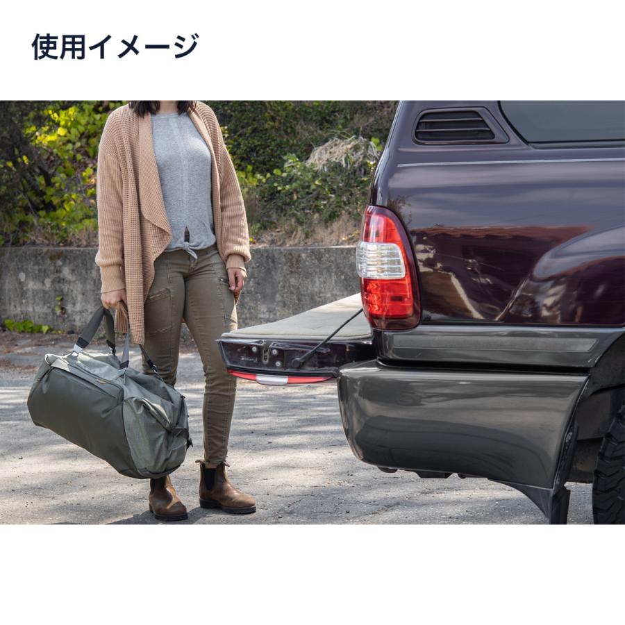 Peak Design(ピークデザイン) トラベル ダッフルバッグ 65L セージ BTRD-65-SG-1｜doga-tschool｜05