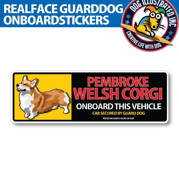 本日特価 ペンブロークウエルシュコーギーb リアルフェースイラストステッカー Cisama Sc Gov Br
