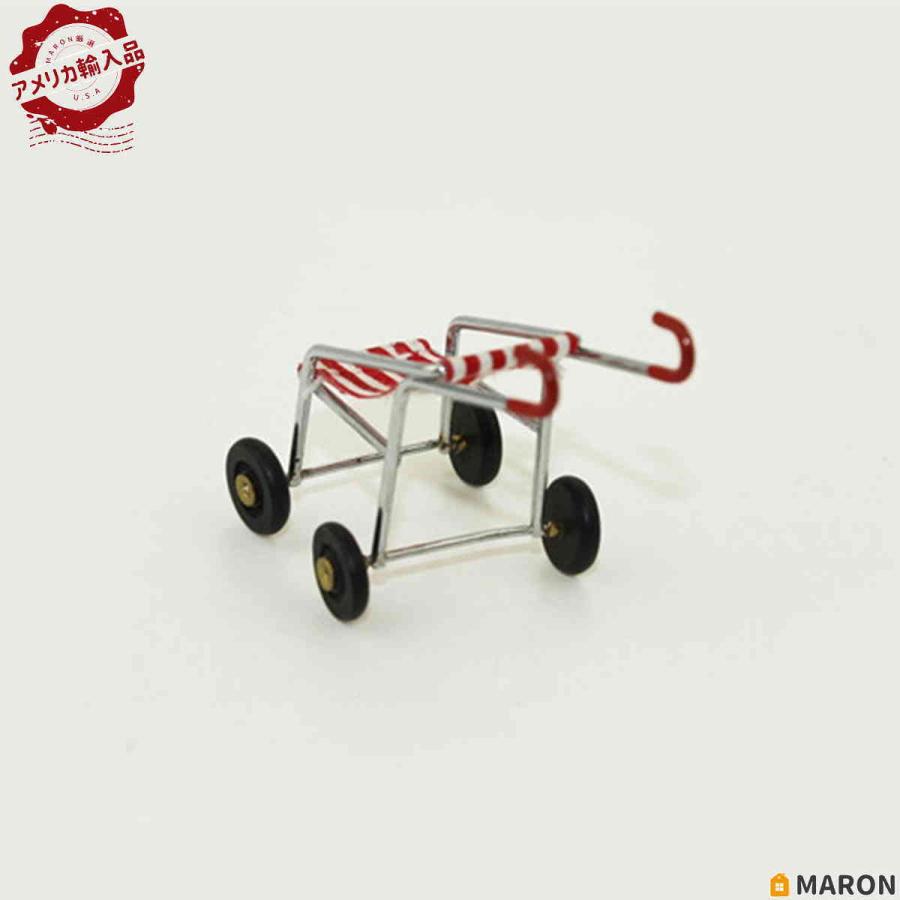 NarutoSak Doll House Accessories, 1/12 Doll House Miniature Baby Carriage S  上品な