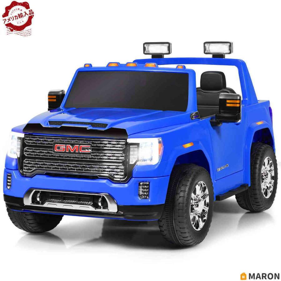 日本産 Costzon 2人乗りトラック 12vライセンスgmcバッテリー駆動車 2 4gリモートコントロール Ledライト ホーン 音楽 Mp3 Usb ス 正規店仕入れの Www Aqtsolutions Com