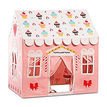 驚きの値段 ピンクプレイテントキッズプレイハウスプリンセス城型 Ledスターライト付き 可愛い子供用テントハウスプリンセスの城型 カードグラフィックケーキパターン 全国宅配無料 Turningheadskennel Com