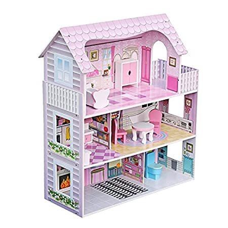 ACRISHAGN Dollhouse Dreamhouse Building Toys, Princess Doll House, Playset ままごと 一番の贈り物