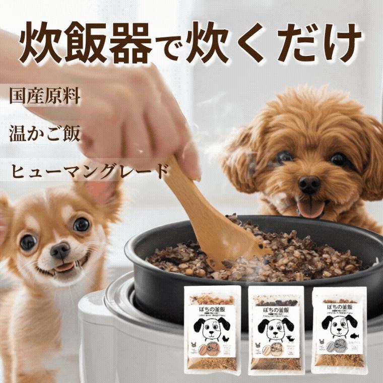 ドッグダイナー 無添加 ぽちの釜飯 10袋 国産 手作り ドッグフード
