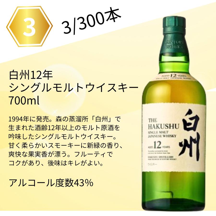 第6弾】【ウイスキーくじ300本限定】山崎18年 山崎12年 白州12年 第6弾】【ウイスキーくじ300本限定】山崎18年 山崎12年 白州12年
