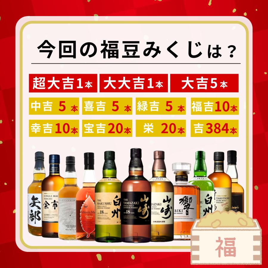 2026年 福豆くじ 第5弾】【466口限定】山崎18年 白州18年 山崎シングル