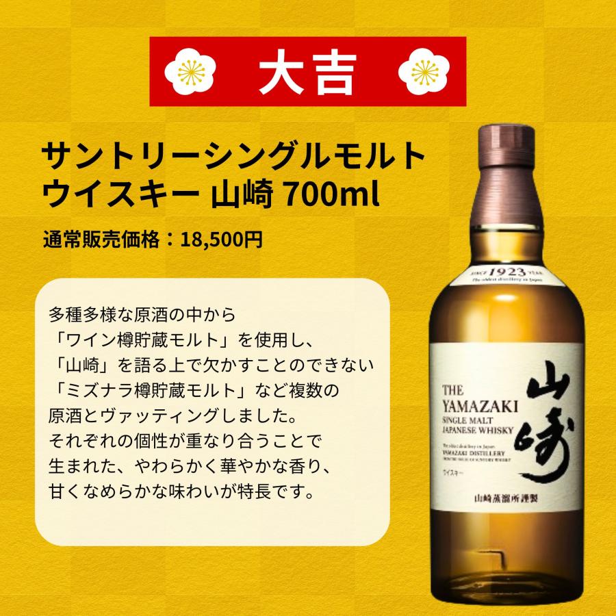 予約販売開始》【父の日 感謝みくじ】6/21お届け【555口限定】山崎18年