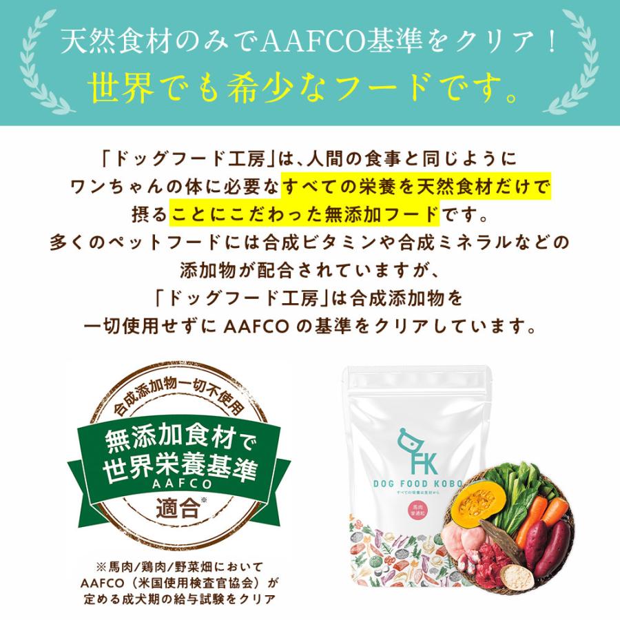 ドッグフード 鶏肉 750g 国産 無添加 天然素材 ドライフード 小型犬 成犬 シニア犬 ドッグフード工房 送料無料｜dogfoodkoubou｜08