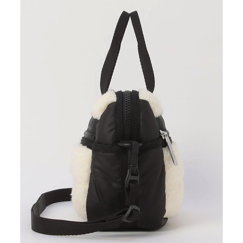 LeSportsac】クリームビーガン シェルパ ミニバックパック