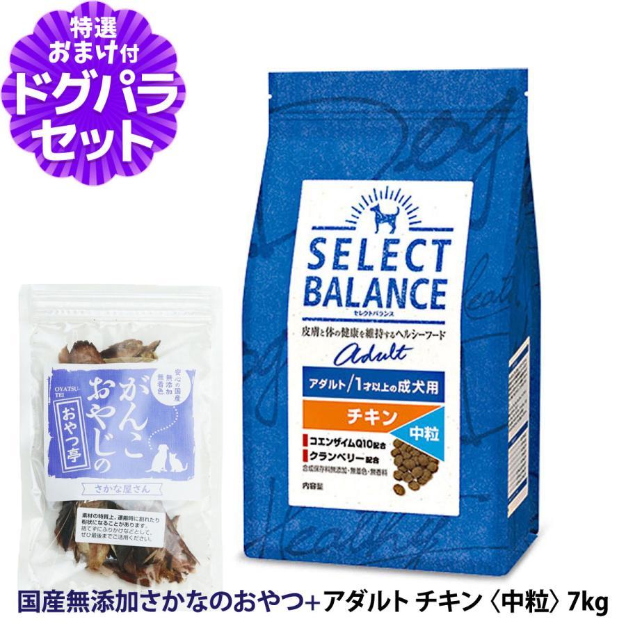 【順次、原材料等の表記変更】セレクトバランス アダルト チキン 中粒7kg ＋お試し国産お魚おやつ 約20g 犬 ドライ｜dogparadise-2