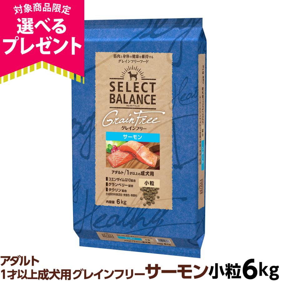 22年9月1日価格改定 選べるプレゼント付き セレクトバランス グレインフリー アダルト サーモン 小粒 6kg 無添加 穀物不使用 オメガ6 グルコサミン ドッグパラダイスぷらすニャン 通販 Paypayモール