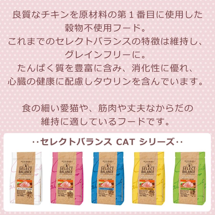 (選べるプレゼント付き) セレクトバランス キャット キトン チキン 小粒 1.6kg(穀物不使用 子猫 仔猫 授乳期 皮膚 被毛 関節 乳酸菌)｜dogparadise｜03