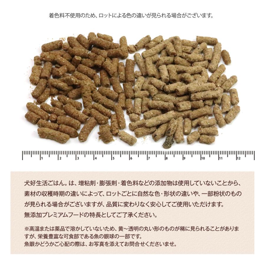 ドッグフード 無添加 国産 犬好生活ごはん。 プレミアムライト小粒 シニア対応3kg（1kg ×3個セット）ドライ  ダイエット 体重管理 成犬 高齢犬｜dogparadise｜03