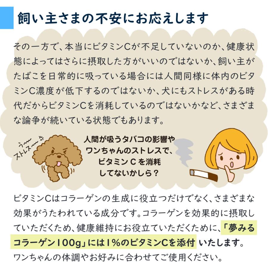 サプリメント 夢みるコラーゲン 犬用 100g ネコポス対応のみ送料無料 同梱不可 ペット用 サプリ 毛艶 毛ツヤ 関節 皮膚 被毛 コラーゲン パウダー 粉末 犬 ドッグパラダイスぷらすニャン 通販 Yahoo ショッピング