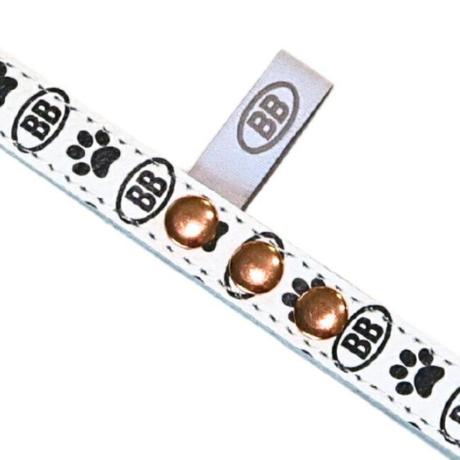 2頭引きオールレザーカプラーSサイズ ブラン Blanc 小型犬 ペット レザー 本革 BUDDYBELT バディベルト 犬用 バディーベルト正規輸の画像