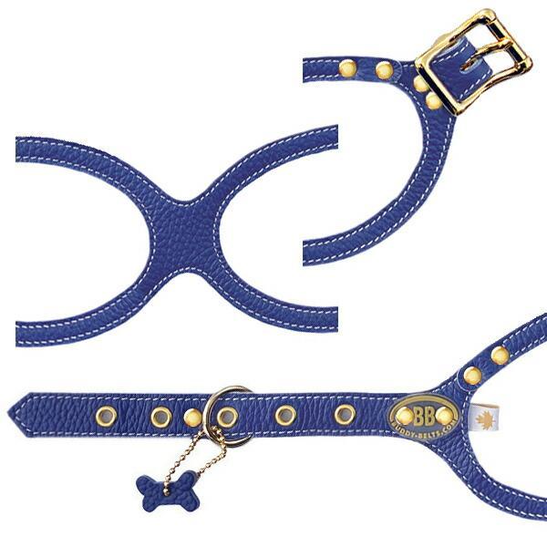 バディーベルト ハーネス 2号 エンブレムブルー Emblem Blue 小型犬