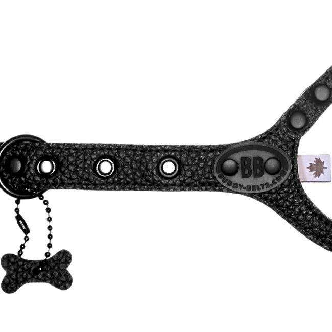 バディーベルト ハーネス 3号 ブラックナイト Black Knight 小型犬 ペット レザー 本革 BUDDYBELT バディベルト 犬用 胴輪の画像