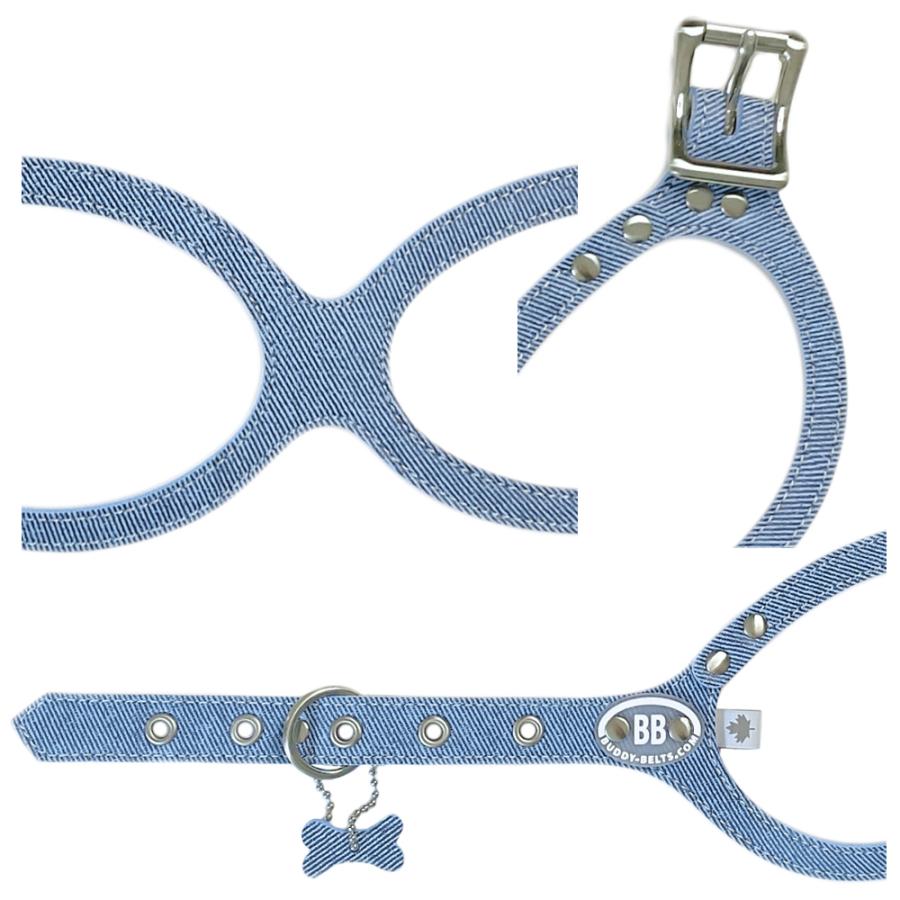 バディーベルト ハーネス 3号 ダンガリー Dungaree 小型犬 ペット レザー 本革 BUDDYBELT バディベルト 犬用胴輪輪の画像