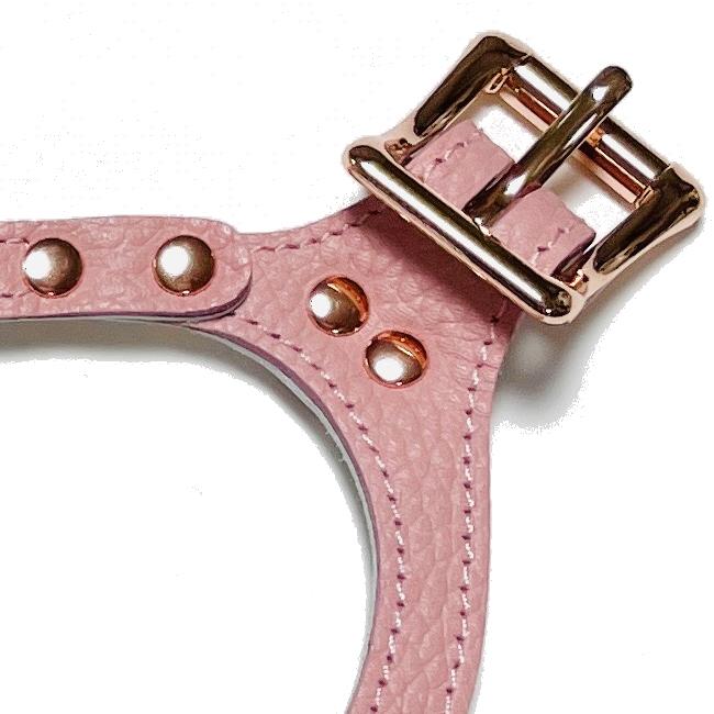 バディーベルト ハーネス 4号 ブラッシュ・Blush 小型犬 ペット レザー