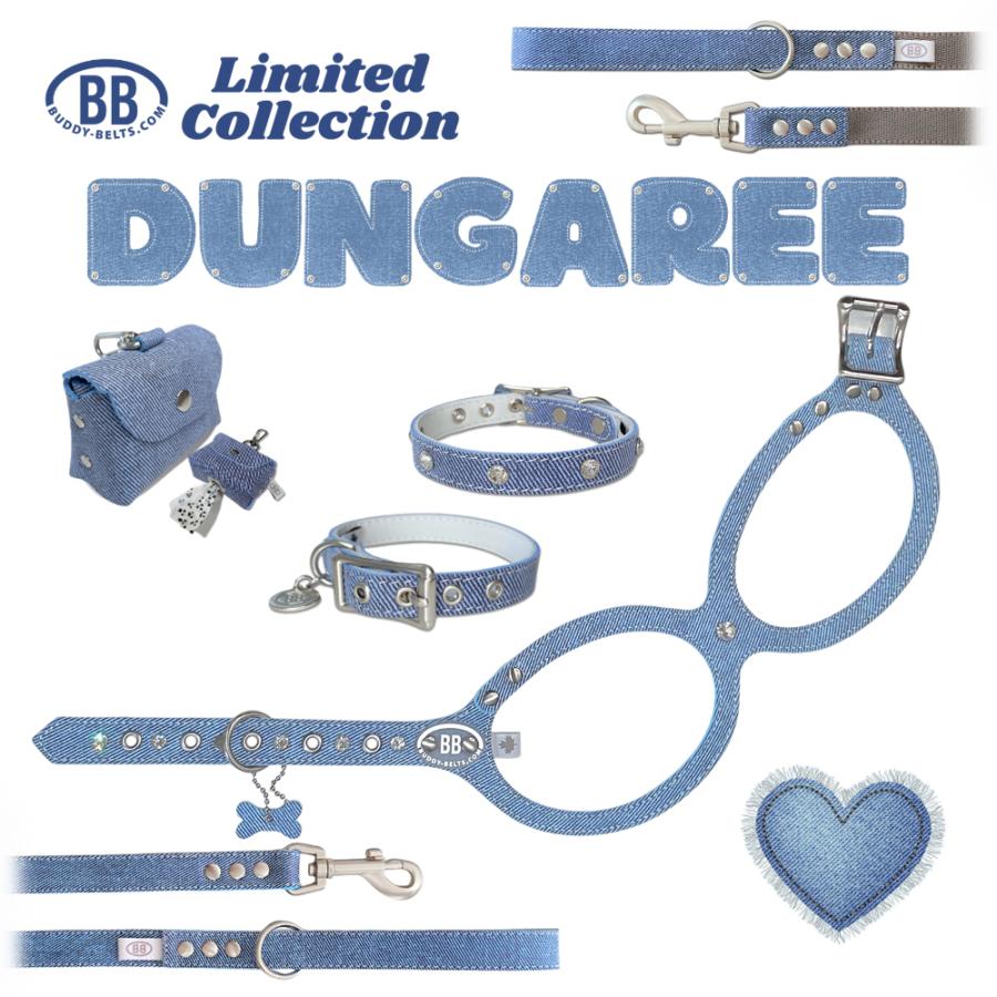 バディーベルト ハーネス 5号 ダンガリー スワロフスキークリスタル付 Dungaree 小型犬 ペット レザー 本革 BUDDYBEL