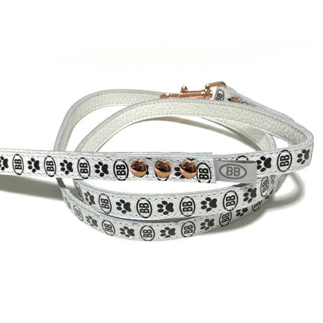 BBオールレザーリードSサイズ ブラン Blanc バディベルト BUDDYBELT バディーベルト犬 犬用 ペット ドッグ リード バディーベルトの画像