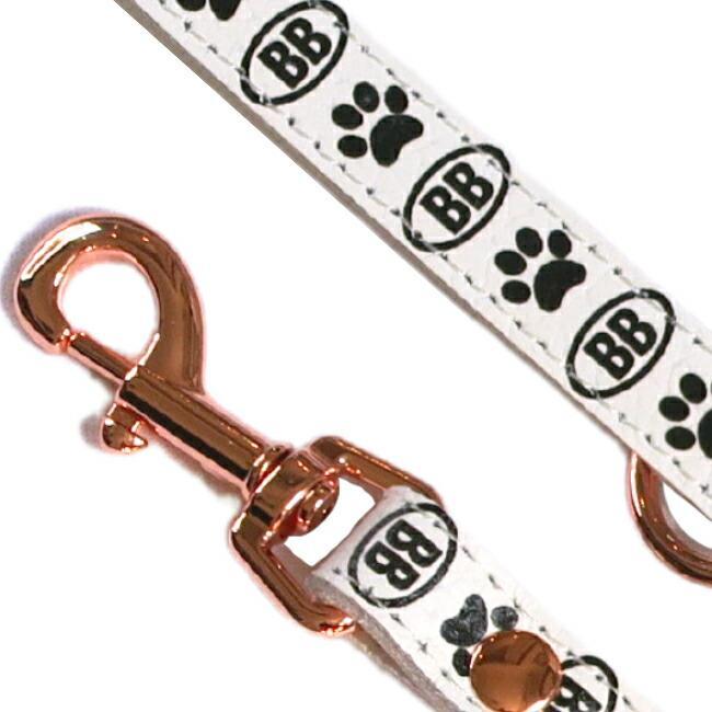 BBオールレザーリードSサイズ ブラン Blanc バディベルト BUDDYBELT バディーベルト犬 犬用 ペット ドッグ リード バディーベルトの画像
