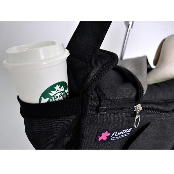 FUNDLE スリング　キャリーバッグ　美品　黒　メッシュ　ギンガムチェック 楽天市場】犬用 猫用 ファンドルペットスリング ブラック