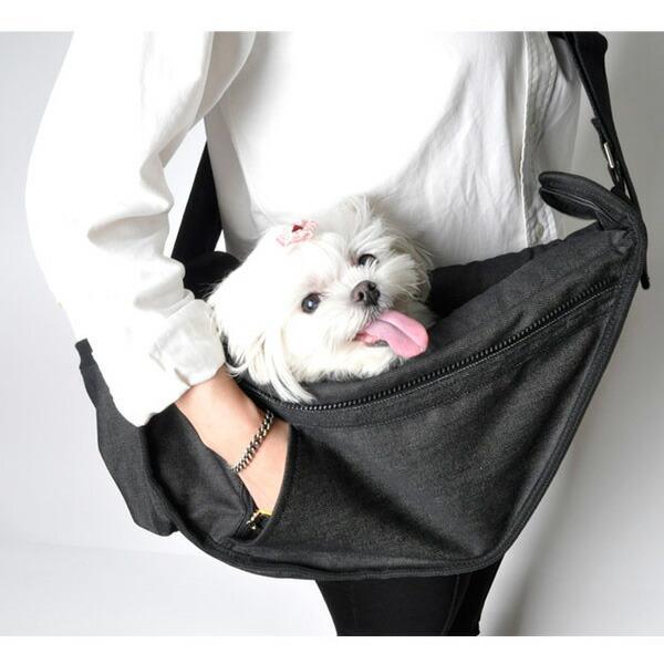 ファンドルペットスリング ブラックデニム スタンダードサイズ