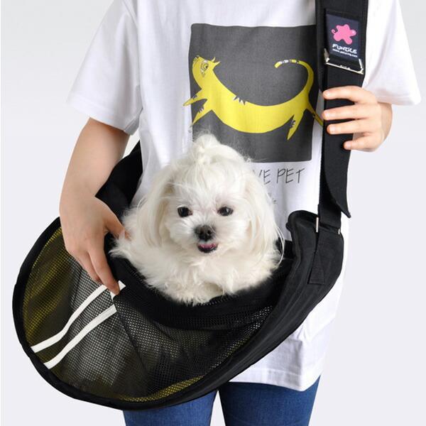 犬用 猫用 ファンドルペットスリング シースルーランニング ラージ