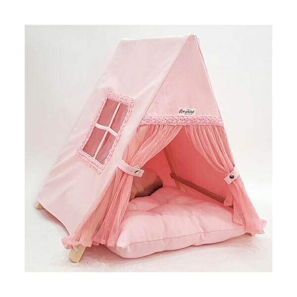 犬用 猫用 ローズべべテント ファンドル屋根付きベッド カドラー 小型