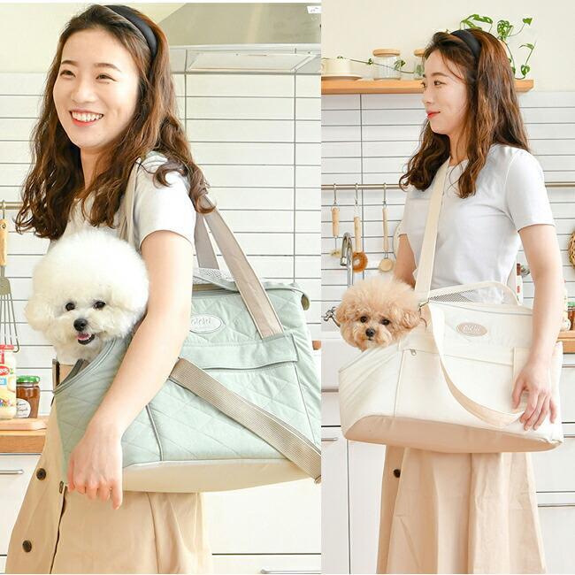 オルチ キルティングココキャリーバッグ Olchi QUILTING KOKO BAG