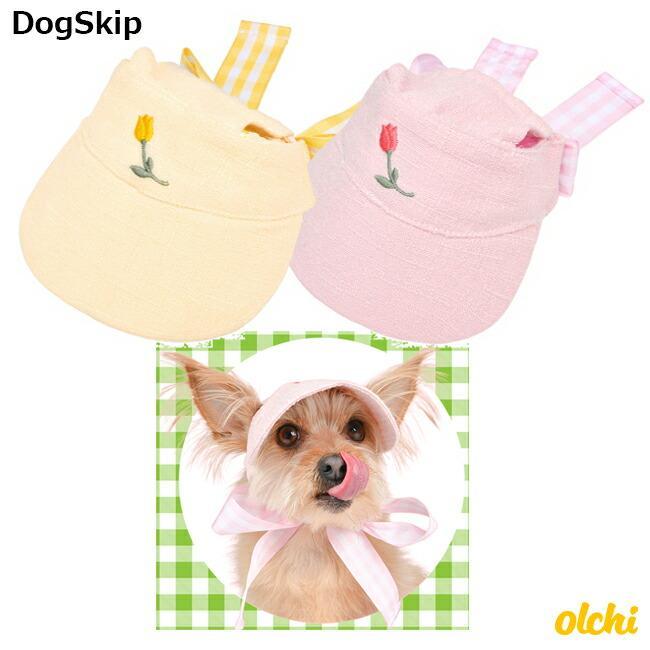 犬用 オルチ フラワーピクニックサンバイザー 帽子 Olchi Flower