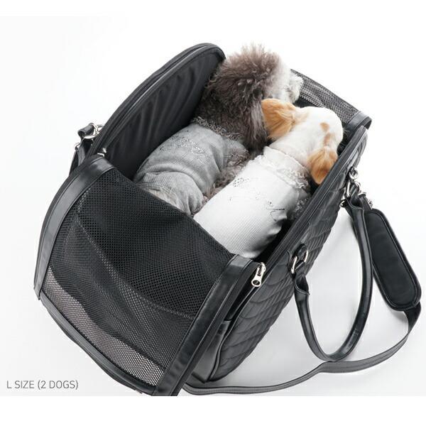 犬用 PAキルティングラグジュアリーP.A.W.キャリーバッグ Lサイズ
