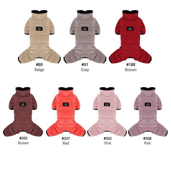 犬用 女の子用 PAエアーパディングオーバーオール つなぎ S,SM,M,ML,L