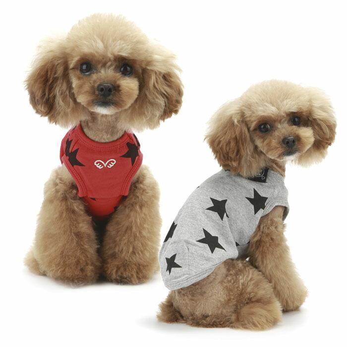 犬用 服 PAスリーブレスTシャツ Puppy Angel Star Sleeveless T-shirts XS,S,SM,M,ML,L,XLサイ｜dogskip｜02