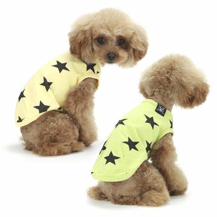 犬用 服 PAスリーブレスTシャツ Puppy Angel Star Sleeveless T-shirts XS,S,SM,M,ML,L,XLサイ｜dogskip｜03