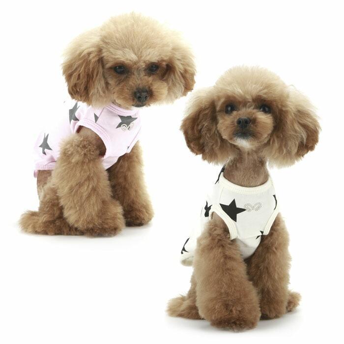 犬用 服 PAスリーブレスTシャツ Puppy Angel Star Sleeveless T-shirts XS,S,SM,M,ML,L,XLサイ｜dogskip｜04