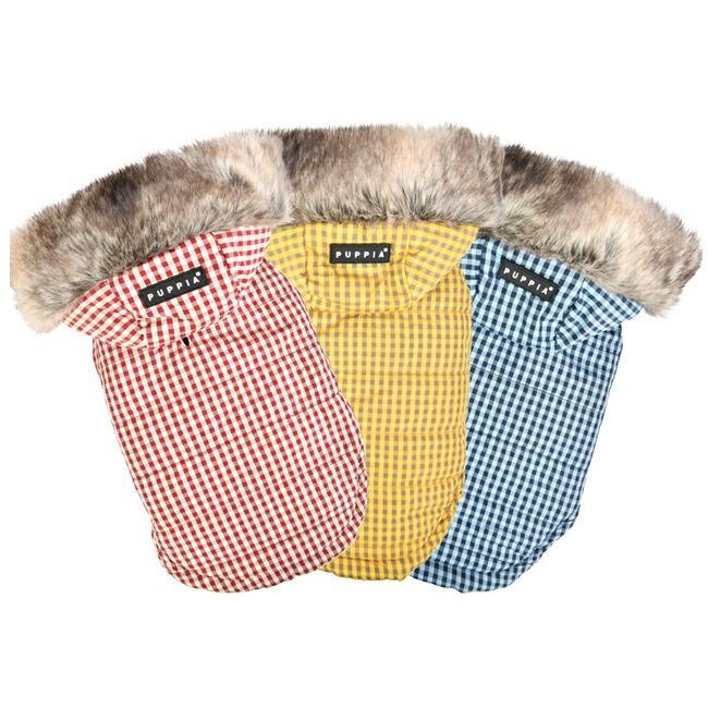ホリスリバーシブルスリーブレスダウンジャンパー：HOLLIS：S,M,Lサイズ PUPPIA パピア ペット ドッグの画像