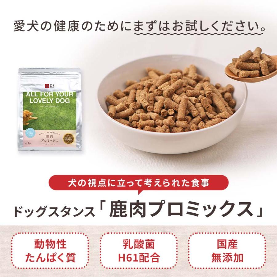 鹿肉 ドッグフード 国産 無添加 ドッグスタンス プロミックス 200g 犬