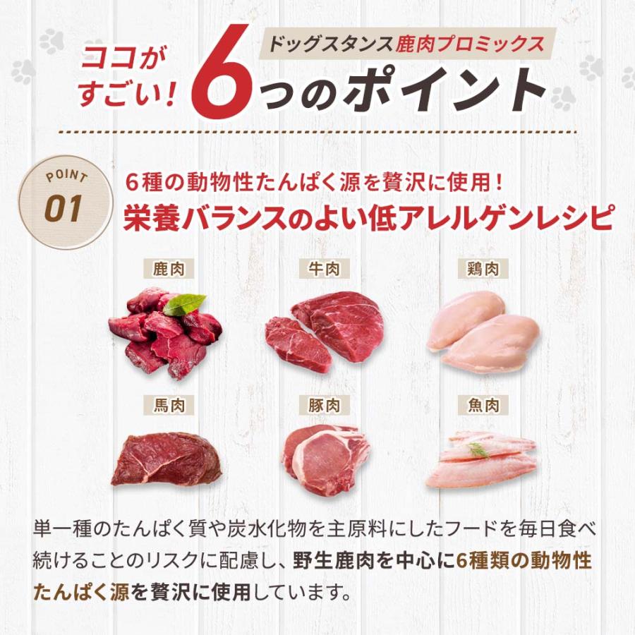 鹿肉 ドッグフード 国産 無添加 ドッグスタンス プロミックス 200g 犬