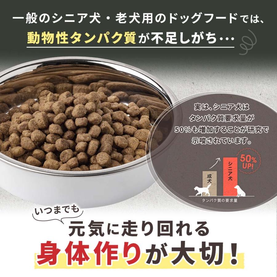 ドッグフード 鹿肉 国産 無添加 ドッグスタンス 和漢シニア 800g×3 犬
