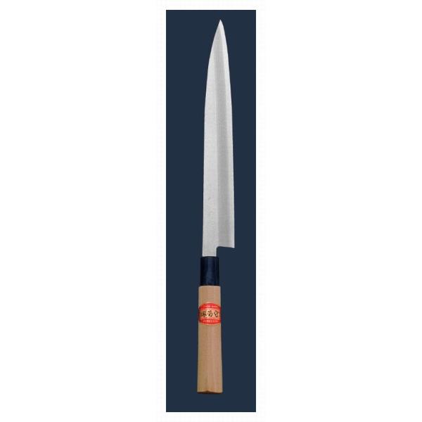 01441 包丁　マグロ包丁　玉鋼製　刃文綺麗　墨流し　雲流し　未使用品 01441 包丁マグロ包丁玉鋼製刃文綺麗墨流し雲流し未使用品