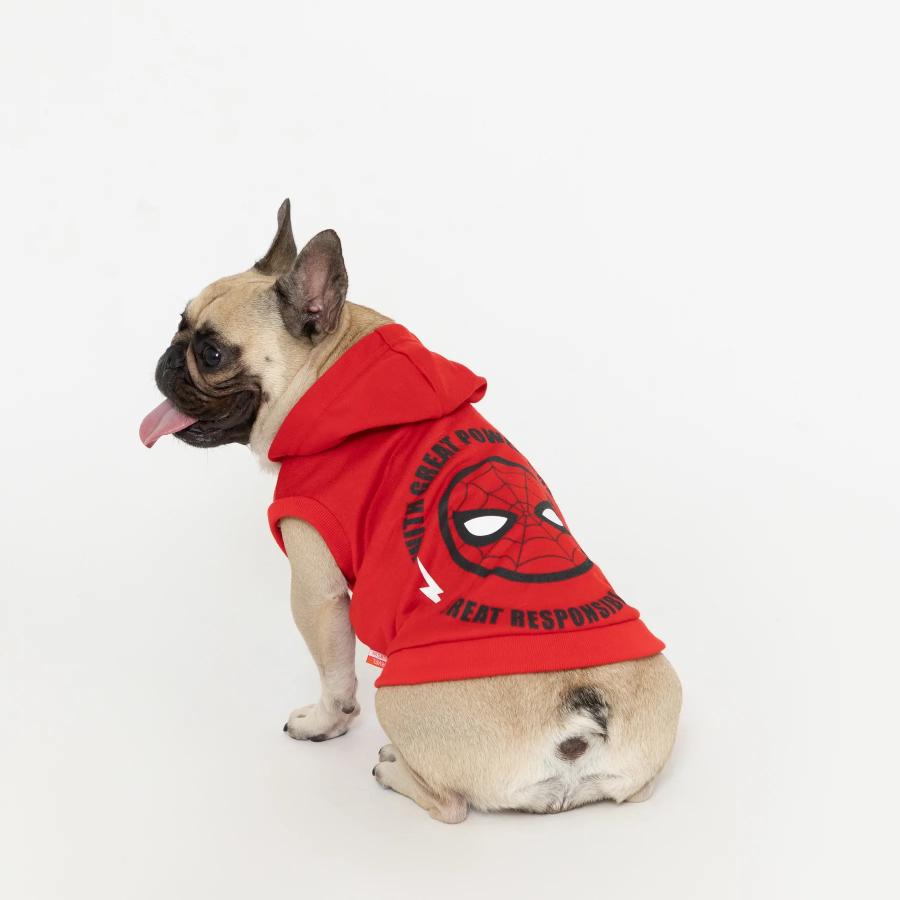 アウトレット ペット 犬服 MARVEL スパイダーマンパーカー 犬 いぬ 犬 