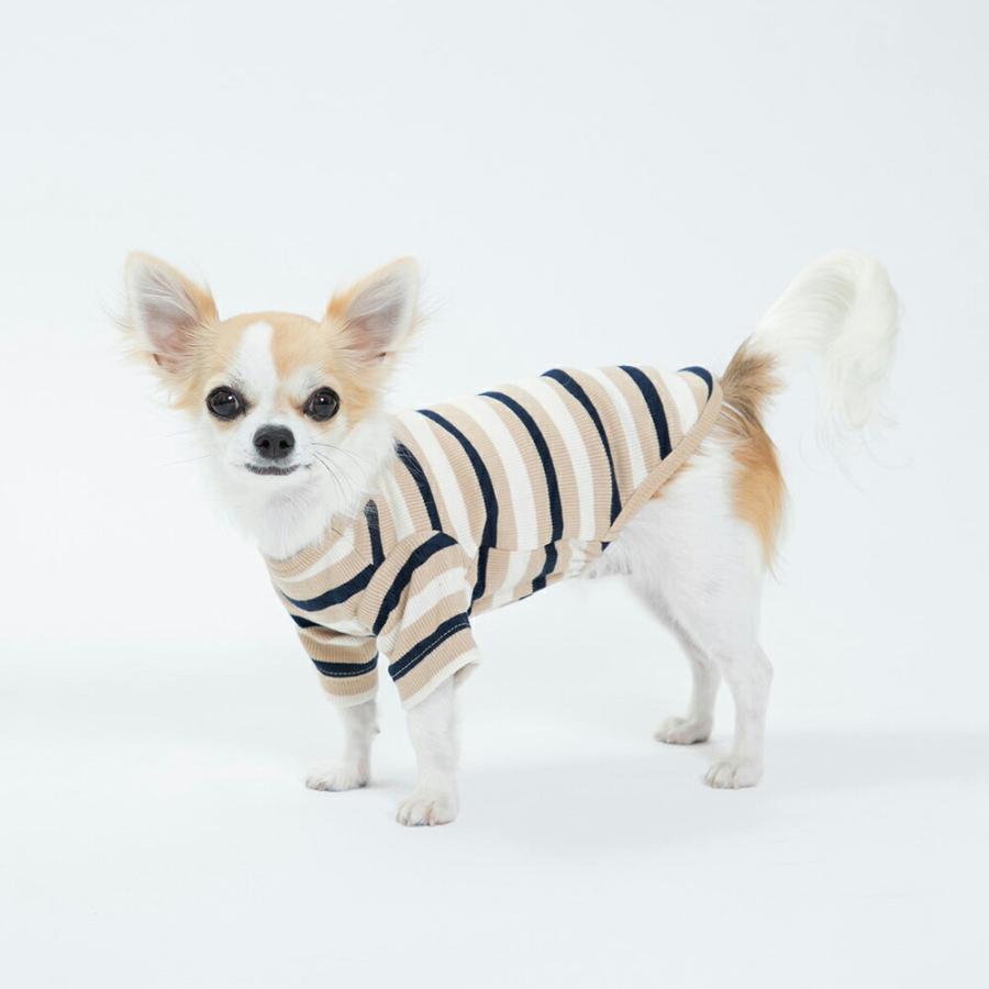 スリーアローズ アウトレット ペット 犬服 moff リブボーダーTOP 犬服