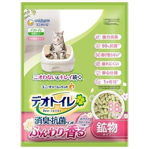ユニチャームペット デオトイレ 猫砂2袋とシート5袋 デオトイレ ペット 猫砂 猫スナユニ・チャーム 飛び散らない 消臭