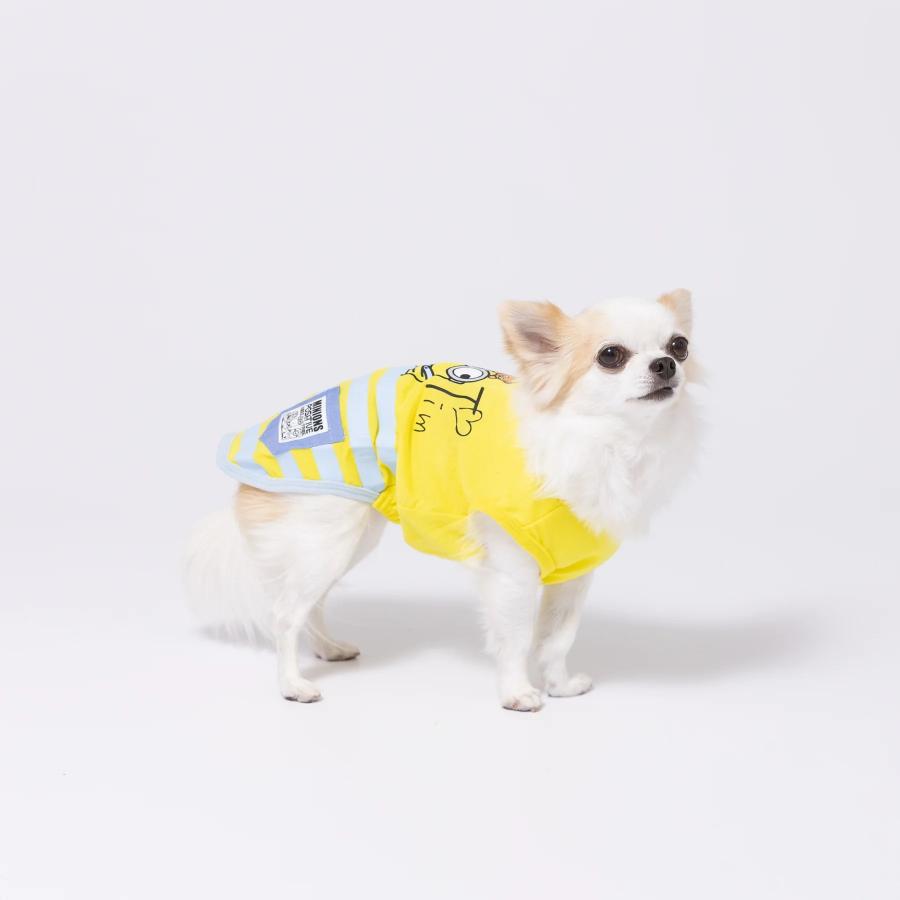 アウトレット ペット 犬服 ミニオン minion ミニオンタンク イエロー ホワイト 春 夏 Tシャツ ペットウェア ミニチュアダックス｜dogwithme｜03